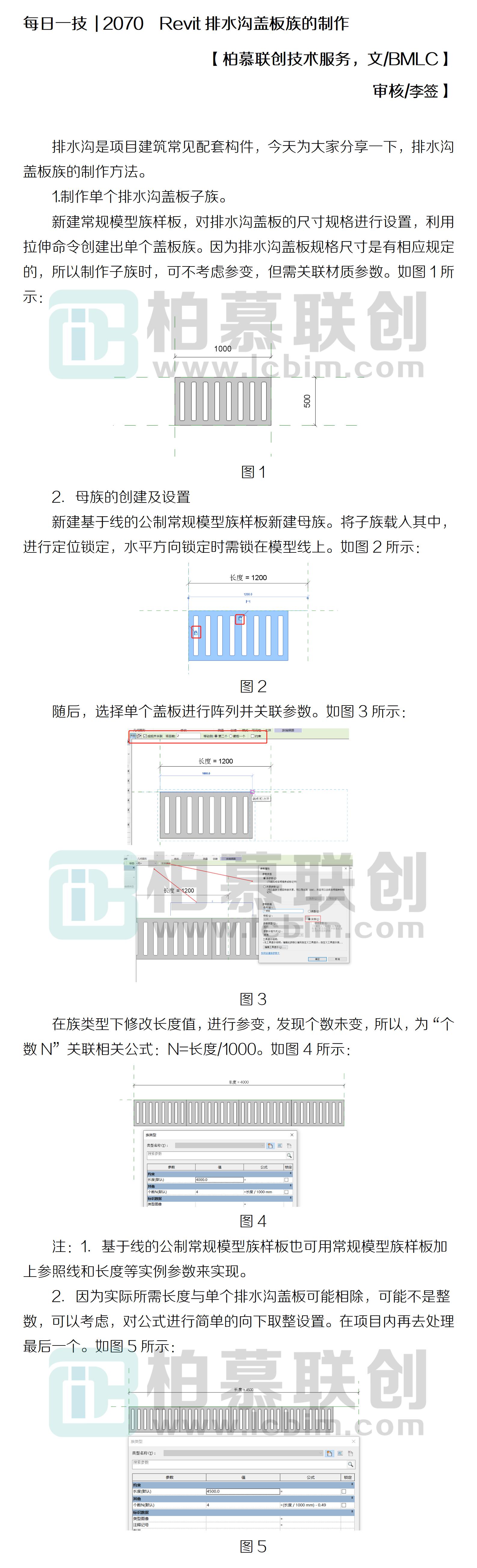 每日一技  2070  Revit排水溝蓋板族的制作.jpg