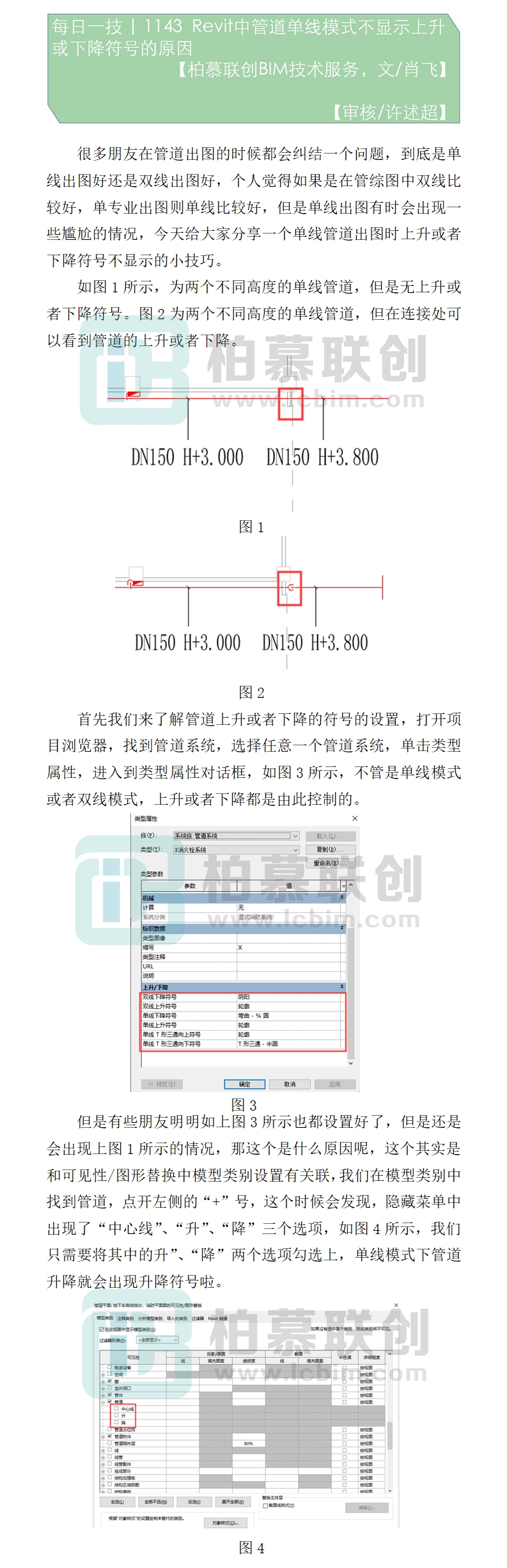 1143 Revit中管道單線模式不顯示上升或下降符號的原因.jpg