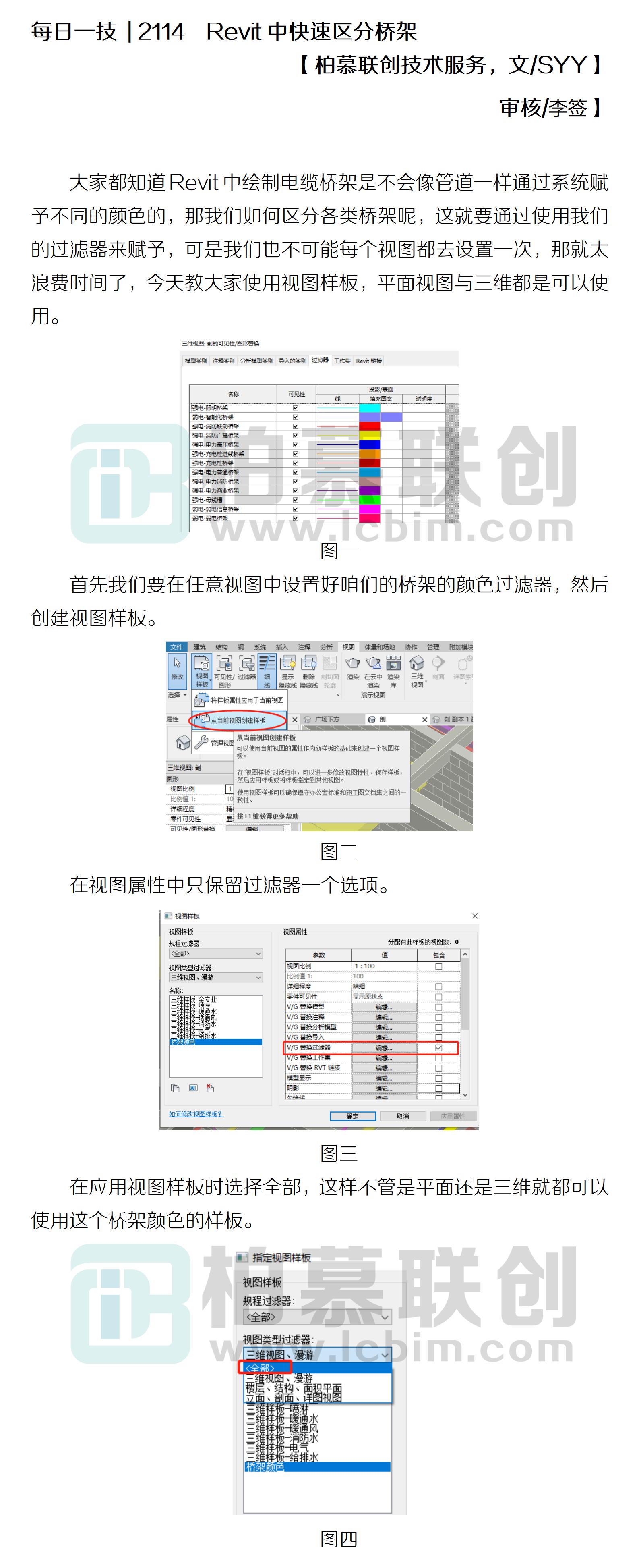 每日一技  2114  Revit中快速區(qū)分橋架.jpg