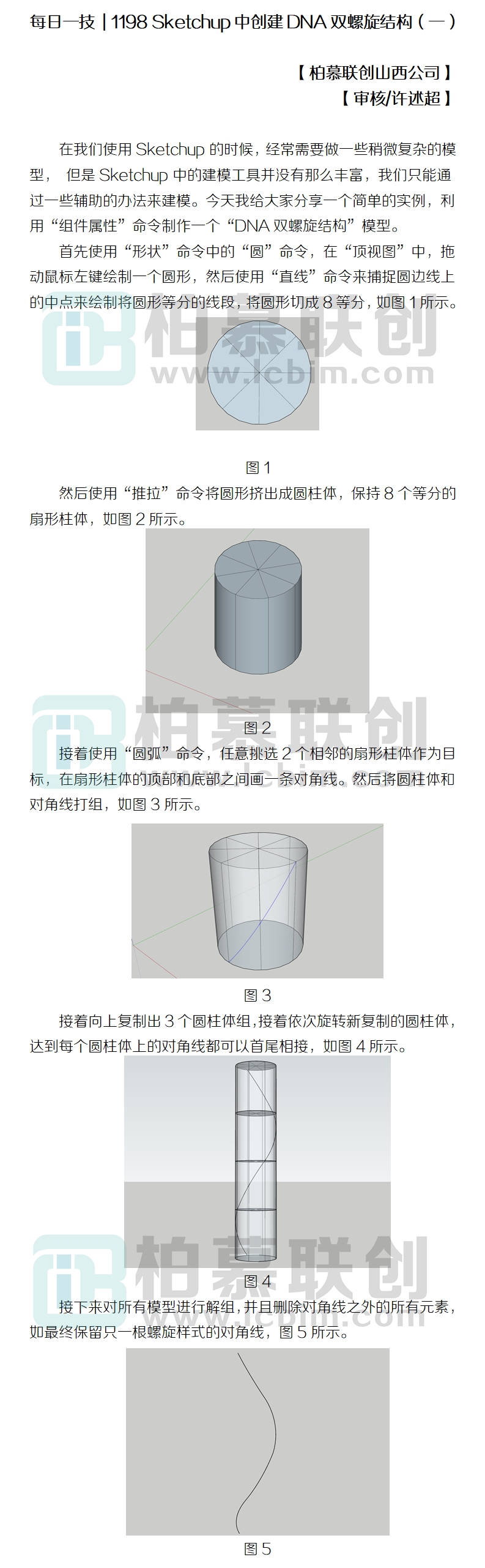 1198 sketchup中創(chuàng)建DNA雙螺旋結(jié)構(gòu)（一）.jpg