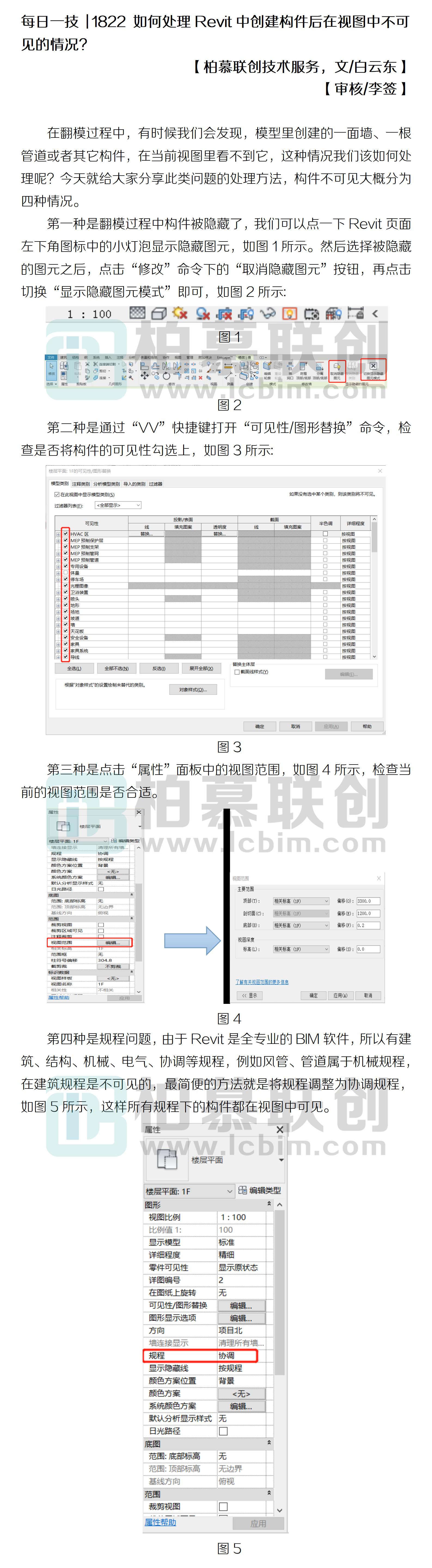 每日一技  1822 如何處理Revit中創(chuàng)建構(gòu)件后在視圖中不可見的情況？.jpg