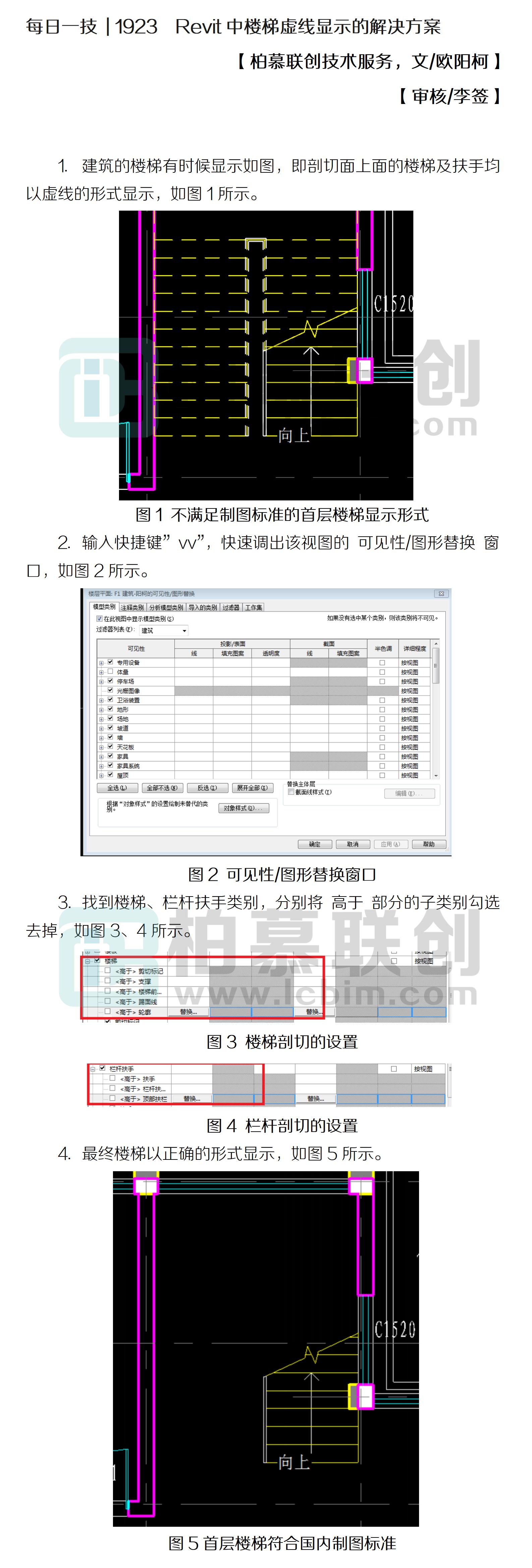 每日一技  1923  Revit中樓梯虛線顯示的解決方案.jpg