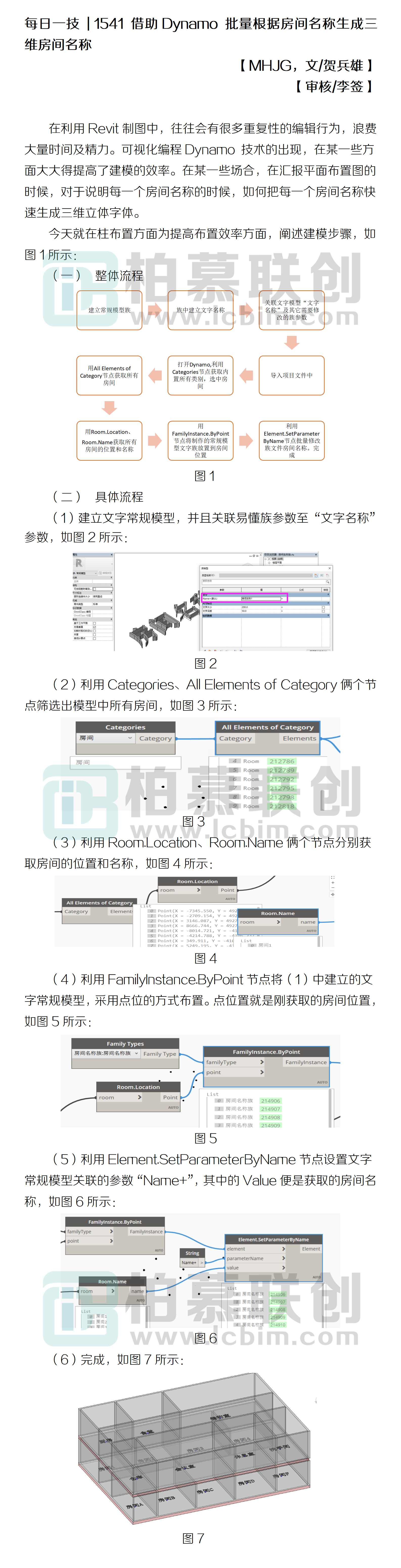 1541 借助Dynamo 批量根據(jù)房間名稱生成三維房間名稱.png